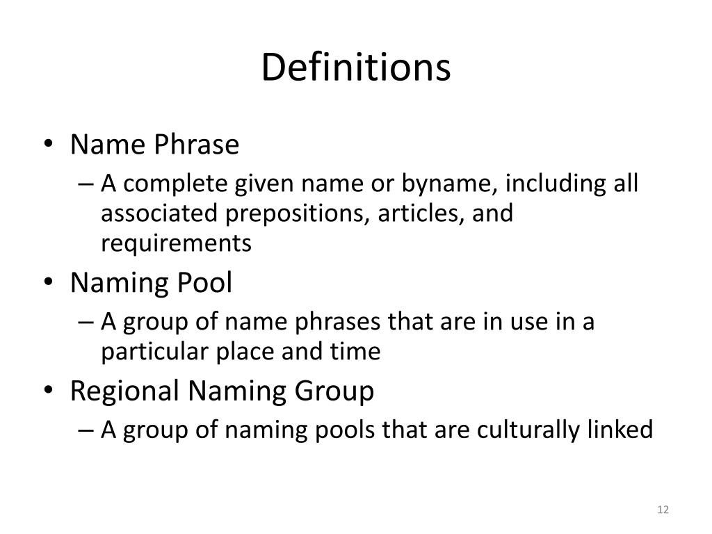 PPT Names 101 Intro to name rules PowerPoint Presentation, free