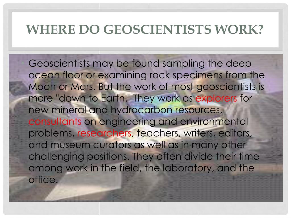 PPT The Geologist PowerPoint Presentation, free download ID1982140