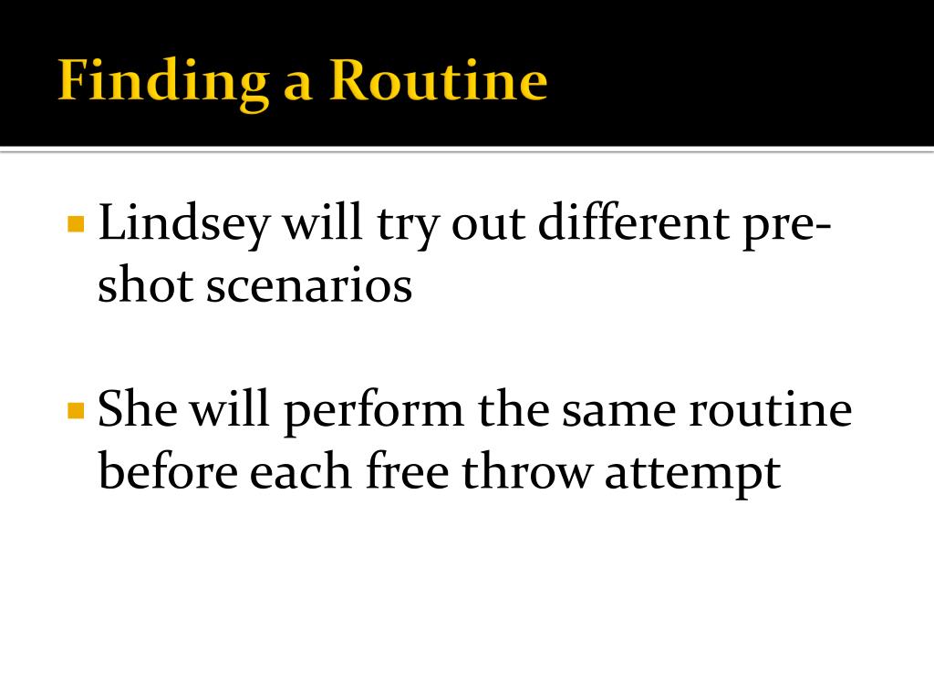 PPT Teaching Lindsey How to Improve Shooting Free Throws PowerPoint
