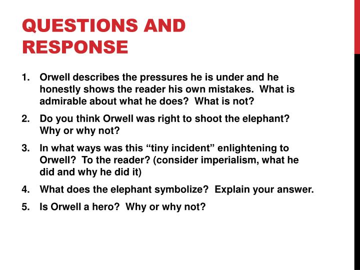 PPT Shooting An Elephant By Orwell PowerPoint Presentation