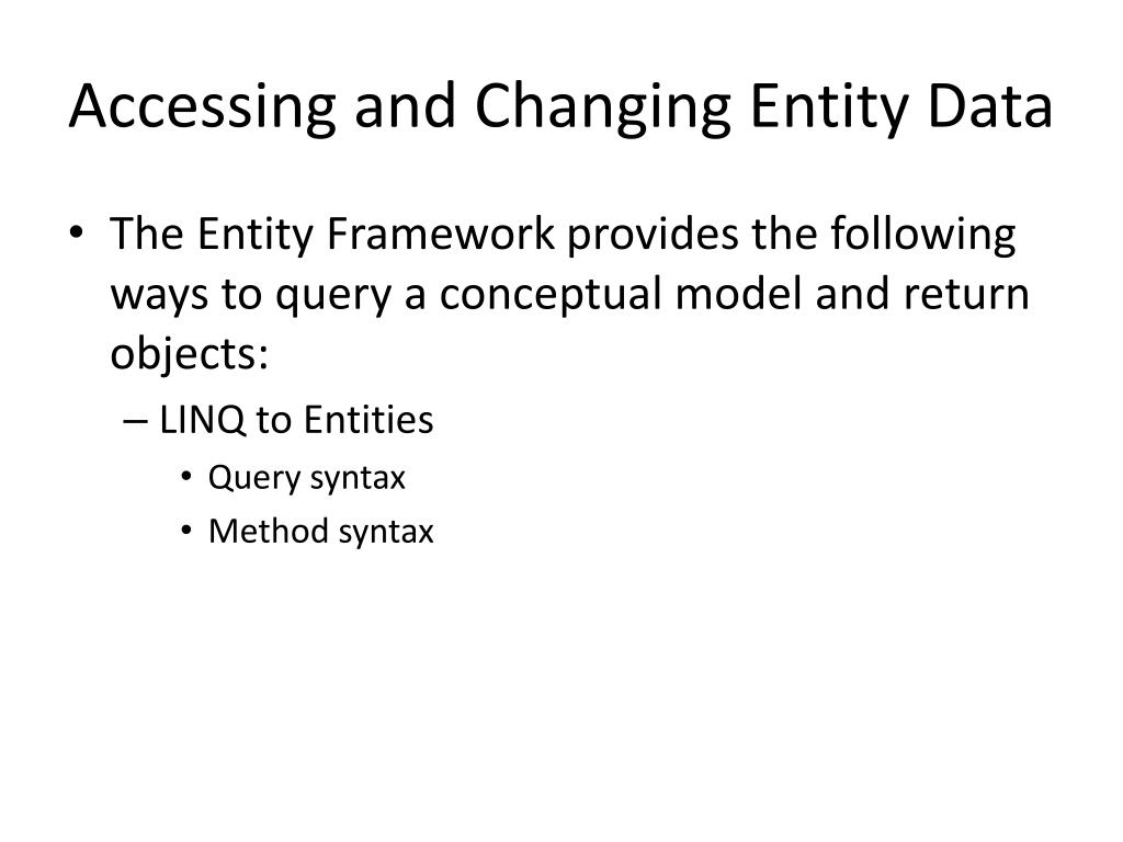 PPT Entity Framework Overview PowerPoint Presentation, free download