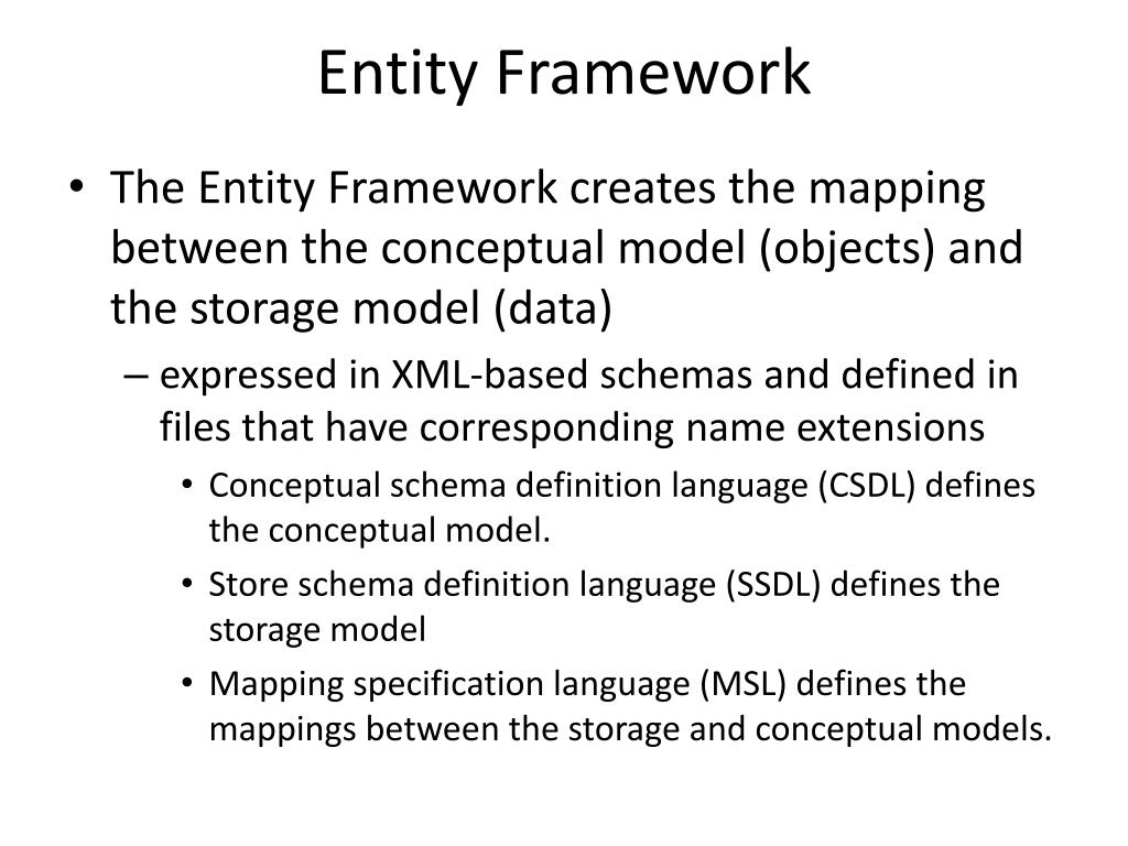 PPT Entity Framework Overview PowerPoint Presentation, free download