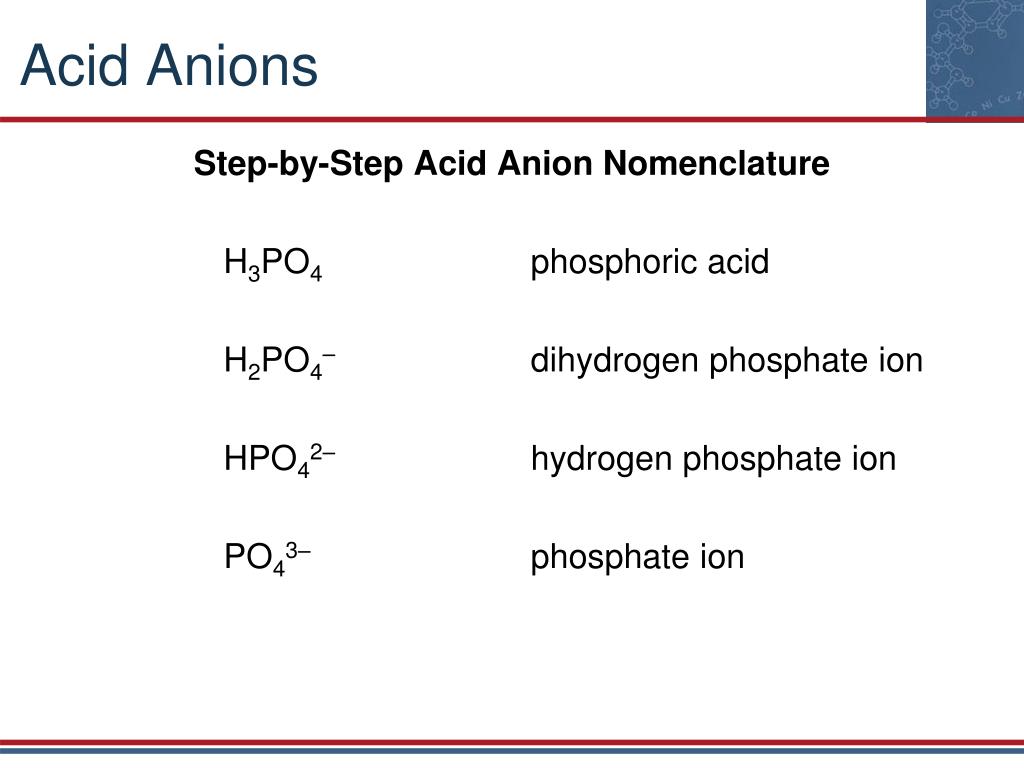 PPT Chapter 6 Chemical Nomenclature PowerPoint Presentation, free