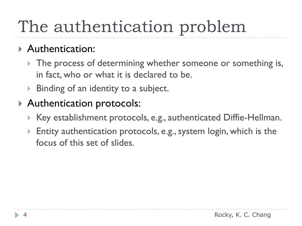 PPT Authentication Protocols PowerPoint Presentation, free download ID1990147