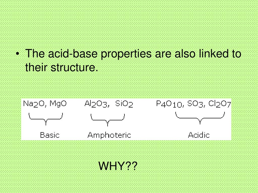 PPT 13.1. Period 3 Oxides and Chlorides PowerPoint Presentation