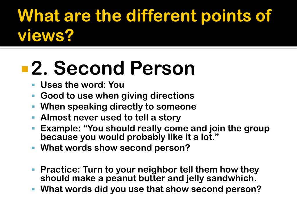 PPT Narrator’s Point of View PowerPoint Presentation, free download