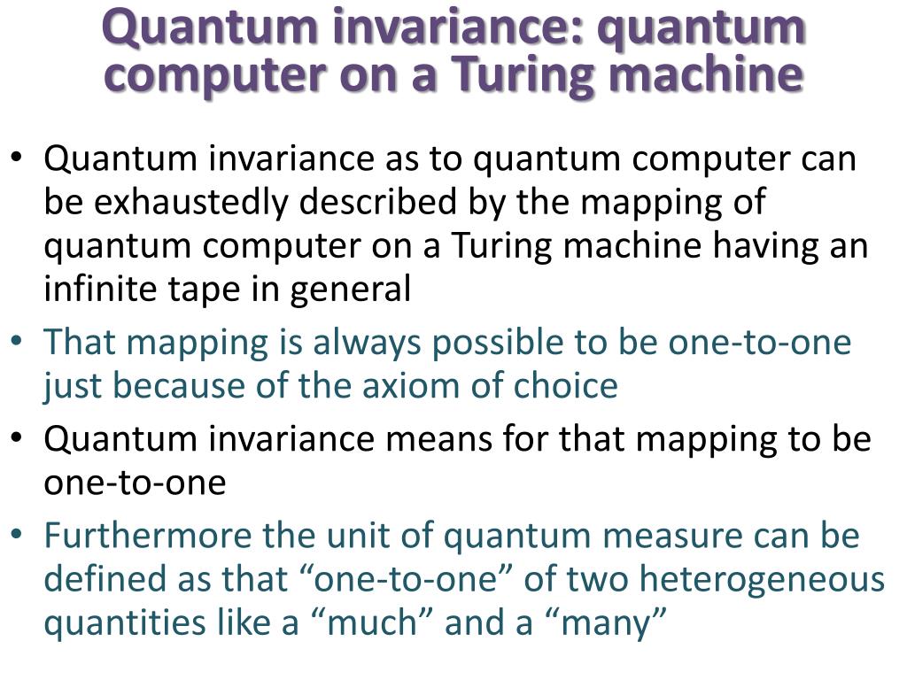 PPT Quantum Computer on a Turing Machine PowerPoint Presentation