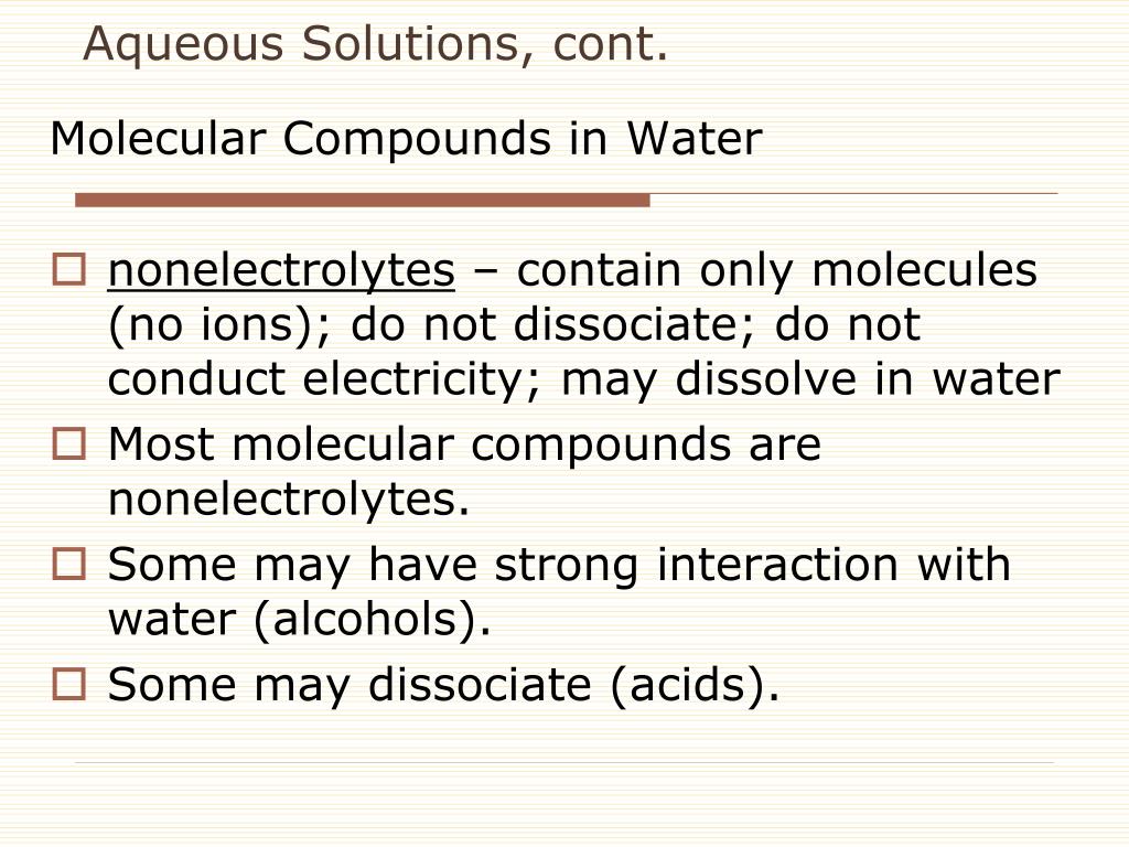 PPT Aqueous Reactions and Solution Stoichiometry PowerPoint