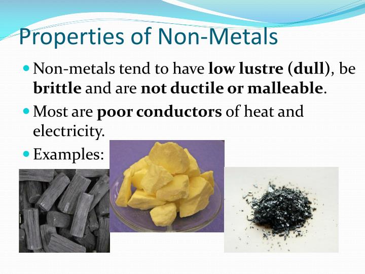 PPT Metals and NonMetals PowerPoint Presentation ID1996394