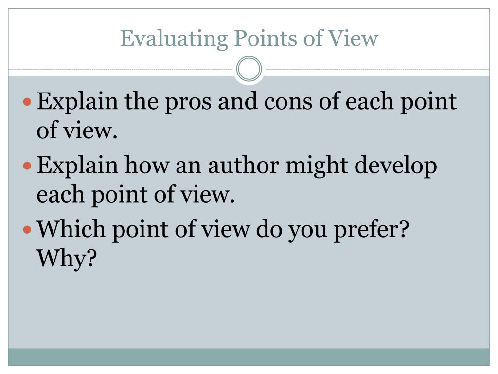 PPT Point of View PowerPoint Presentation, free download ID1998690