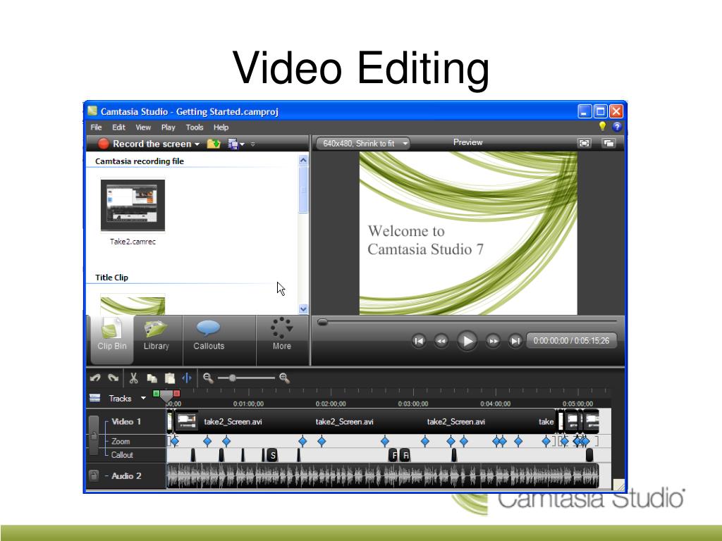 PPT Camtasia Screen Capture Software Version 7 PowerPoint