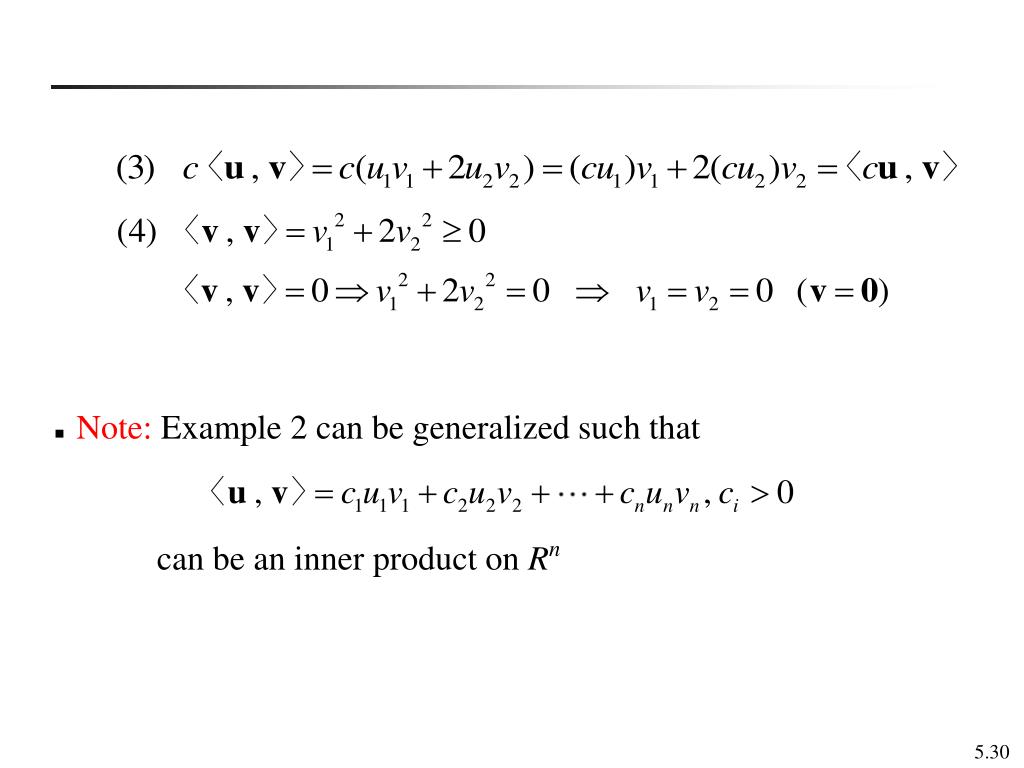 PPT Chapter 5 Inner Product Spaces PowerPoint Presentation, free