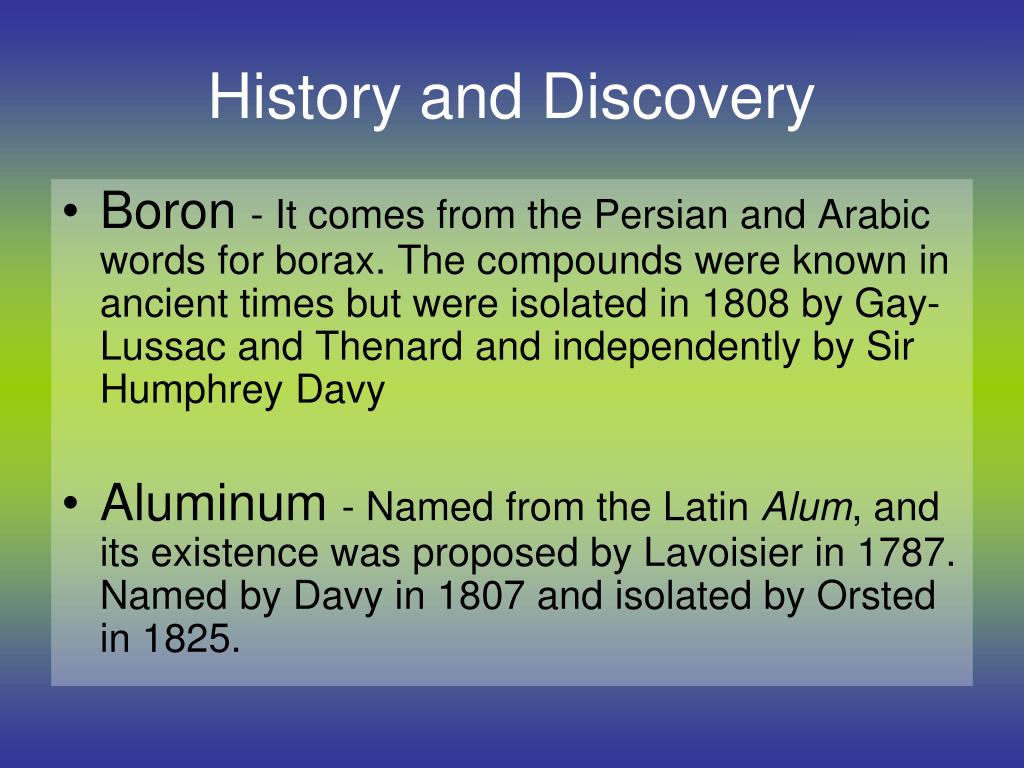 PPT Boron Family PowerPoint Presentation, free download ID2002494