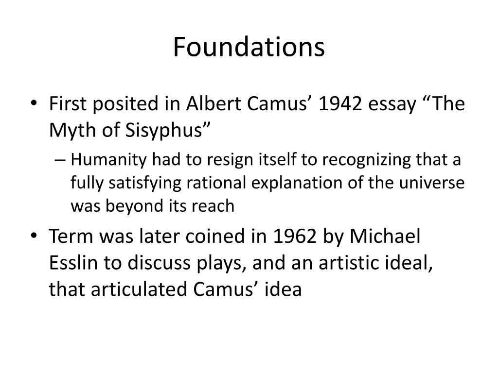 PPT Theatre of the Absurd PowerPoint Presentation, free download ID