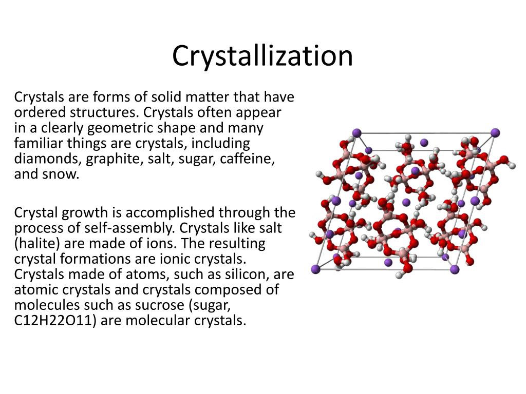 PPT Introduction to Crystallization Chemistry PowerPoint Presentation