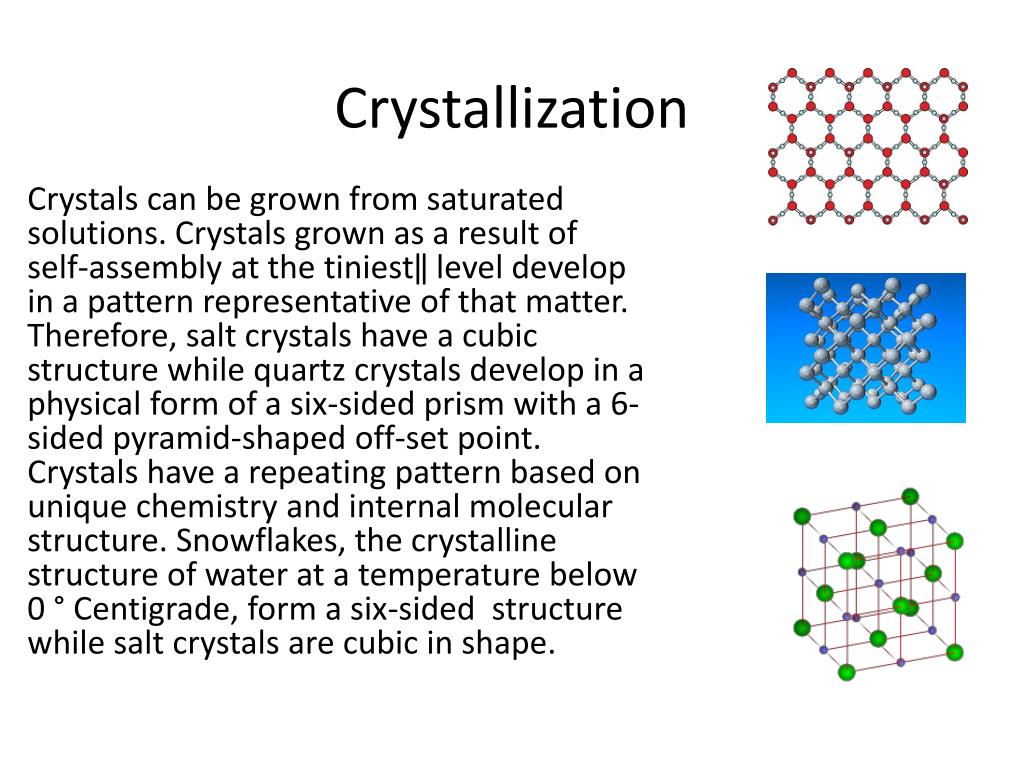 PPT Introduction to Crystallization Chemistry PowerPoint Presentation
