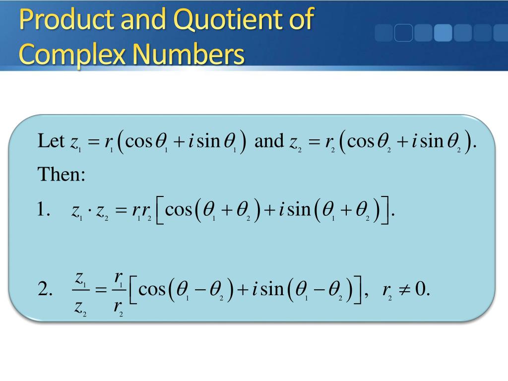 PPT De Moivre’s Theorem and n th Roots PowerPoint Presentation, free