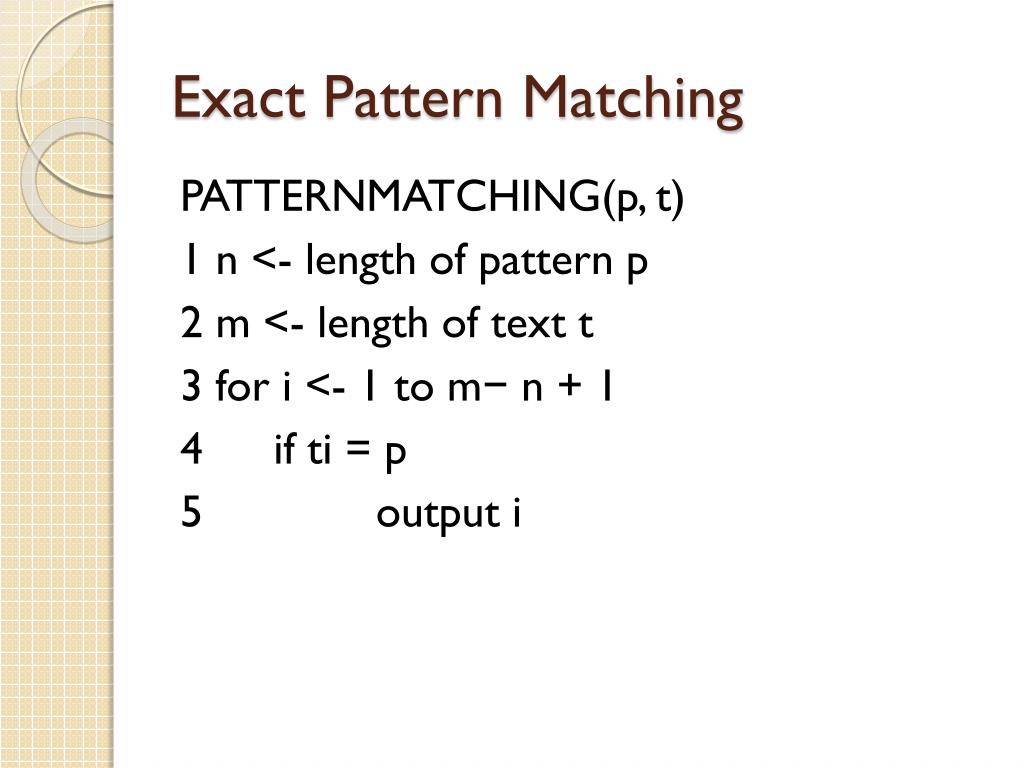 PPT Combinational Pattern Matching PowerPoint Presentation, free