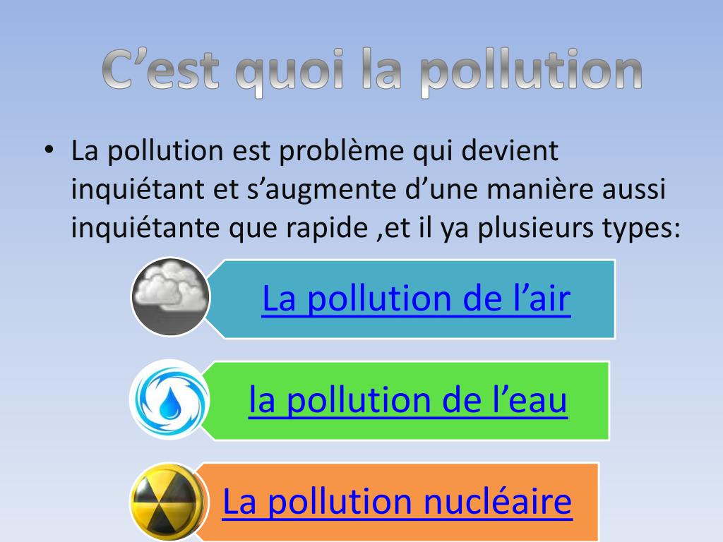 PPT La pollution PowerPoint Presentation, free download