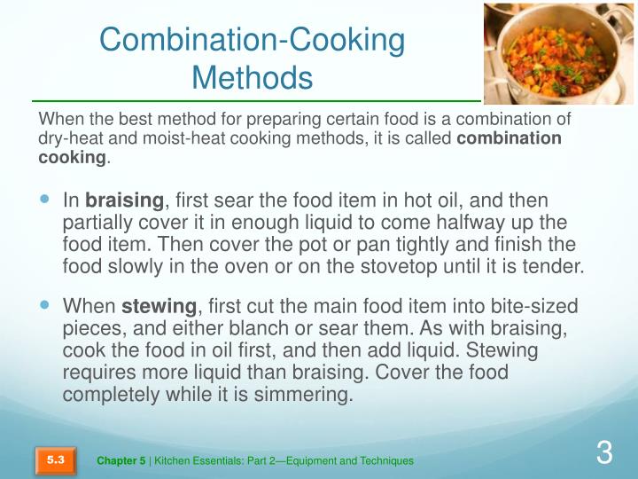 PPT MoistHeat Cooking Methods, Combination Cooking Methods