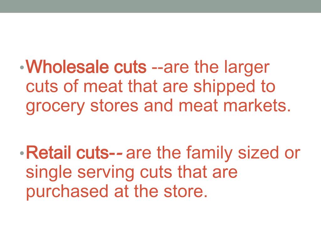 PPT Wholesale & Retail cuts PowerPoint Presentation, free download ID2009921