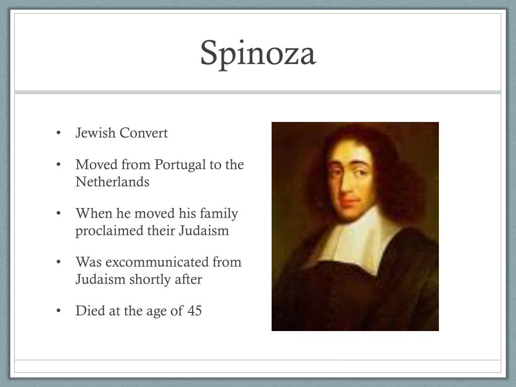 PPT Baruch Spinoza (Benedict de Spinoza) PowerPoint Presentation