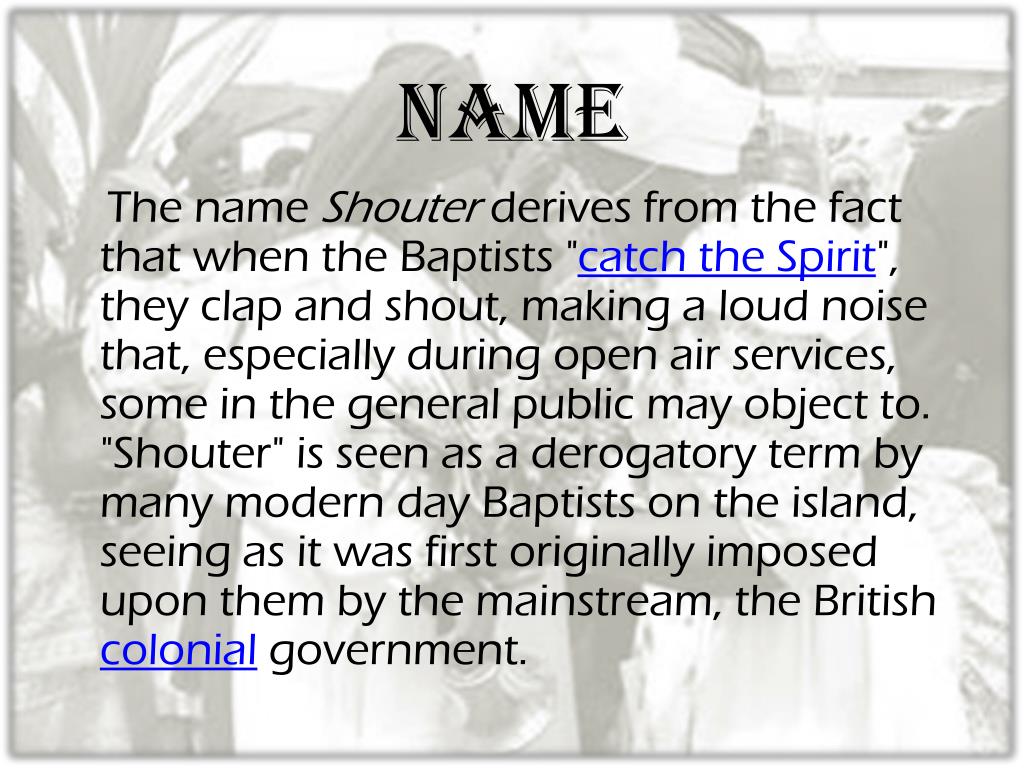 PPT Spiritual Baptist PowerPoint Presentation, free download ID2012341