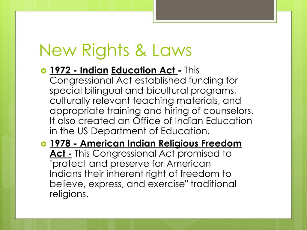 PPT Native American Rights Movement PowerPoint