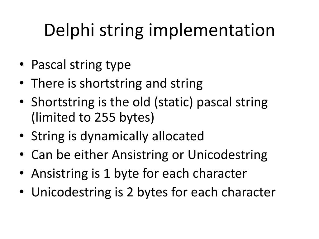 Delphi String New Line Character at Minda Lewis blog