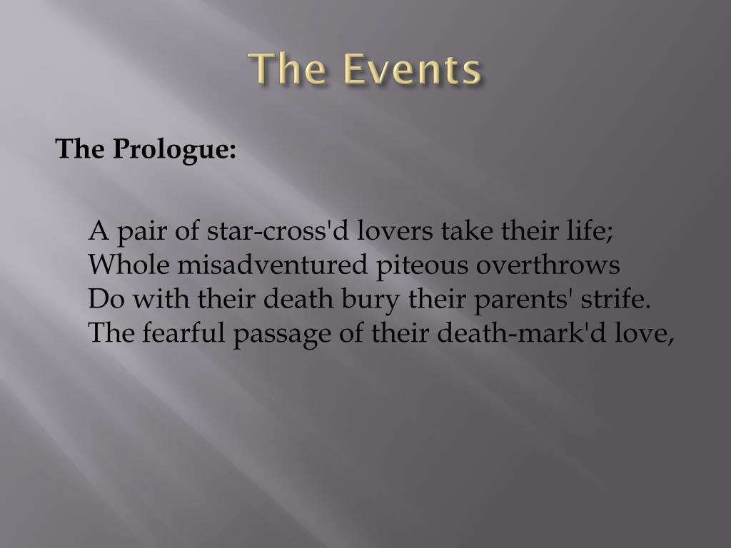 PPT Romeo and Juliet Foreshadowing in Act I PowerPoint Presentation