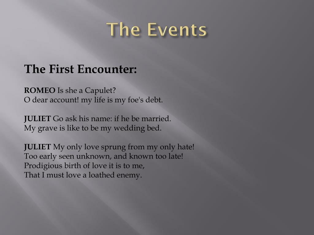 PPT Romeo and Juliet Foreshadowing in Act I PowerPoint Presentation