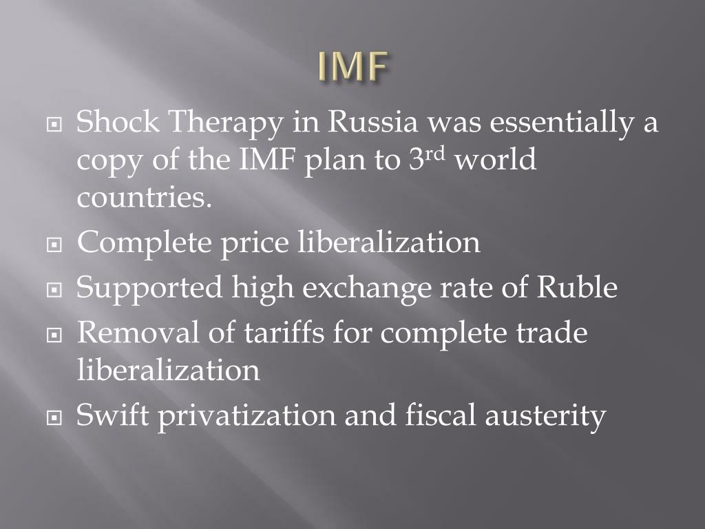 PPT Shock Therapy Economic Subordination Sham Stabilization