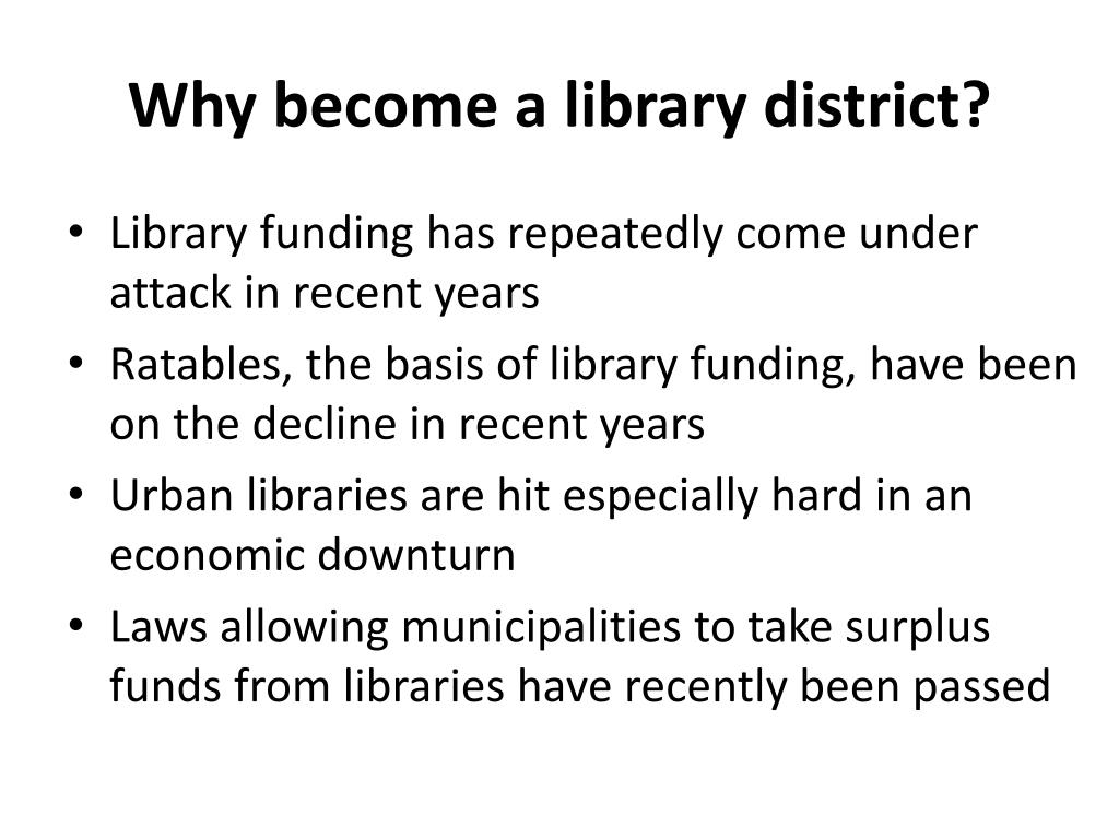 PPT of the Library Funding & Structure Task Force