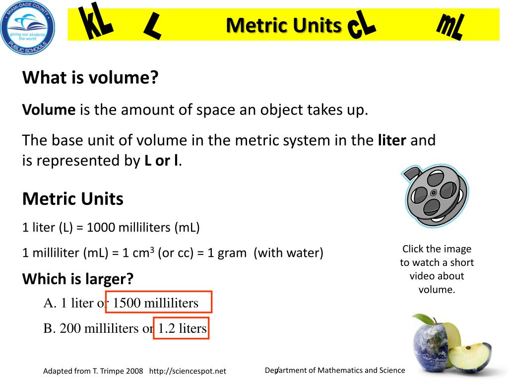 PPT What are some metric measurement tools that scientists use to