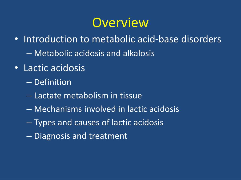 PPT Lactic Acidosis PowerPoint Presentation, free download ID2028407