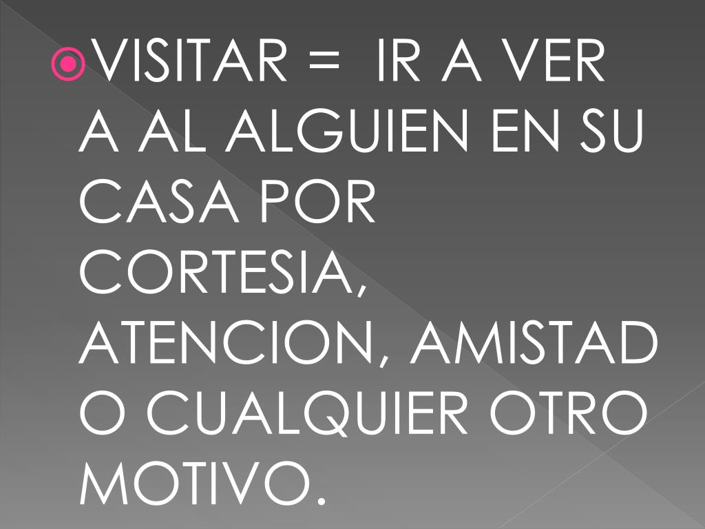 PPT LA VISITA QUE TRANSFORMA PowerPoint Presentation, free download