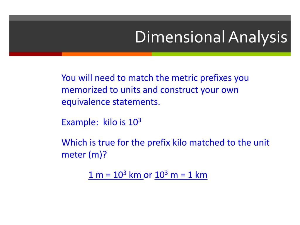 PPT Dimensional Analysis PowerPoint Presentation, free download ID