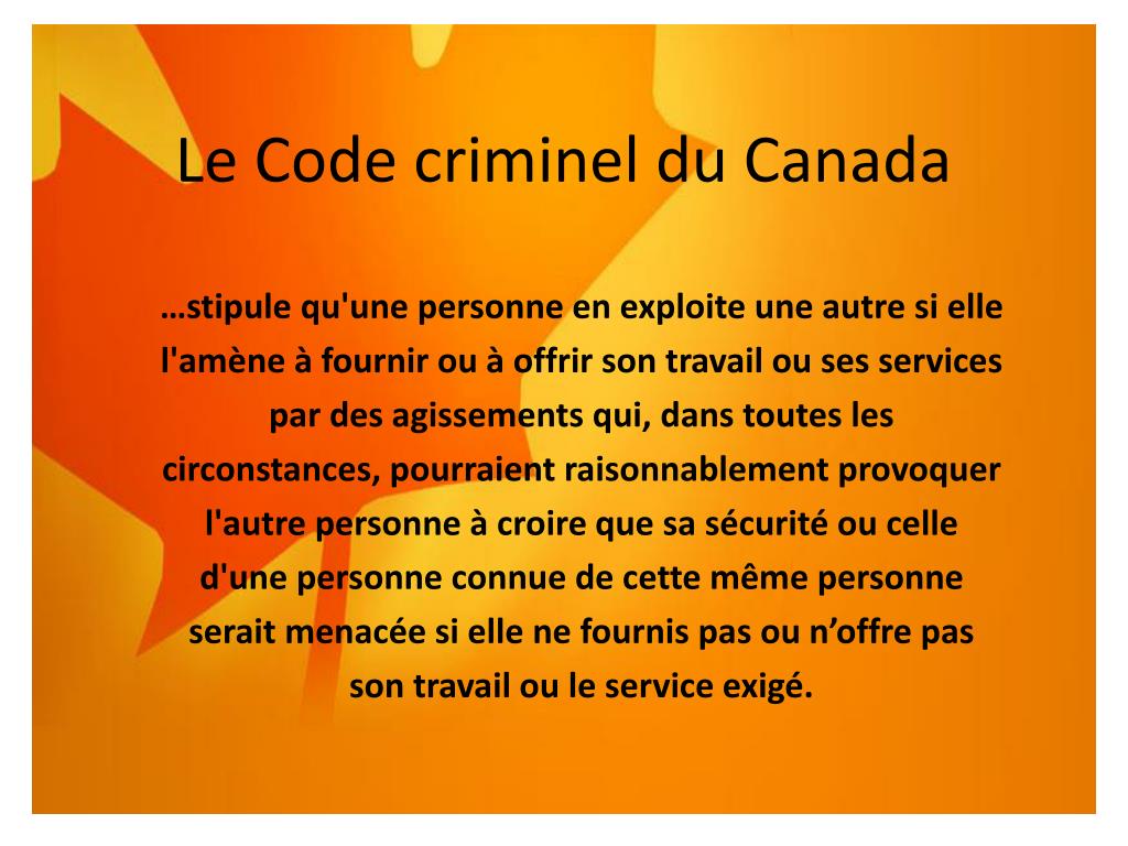 PPT La traite des personnes PowerPoint Presentation, free download ID2032855