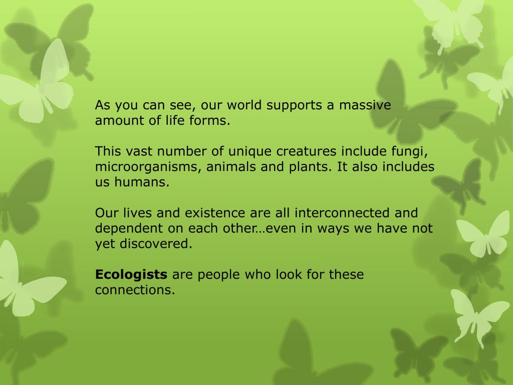 PPT “Connected Interdependence of Plants and Animals Mr