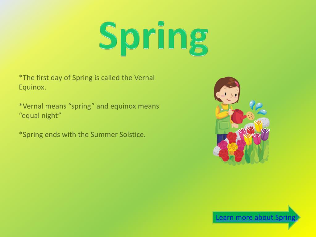 PPT The Seasons PowerPoint Presentation, free download ID2034280
