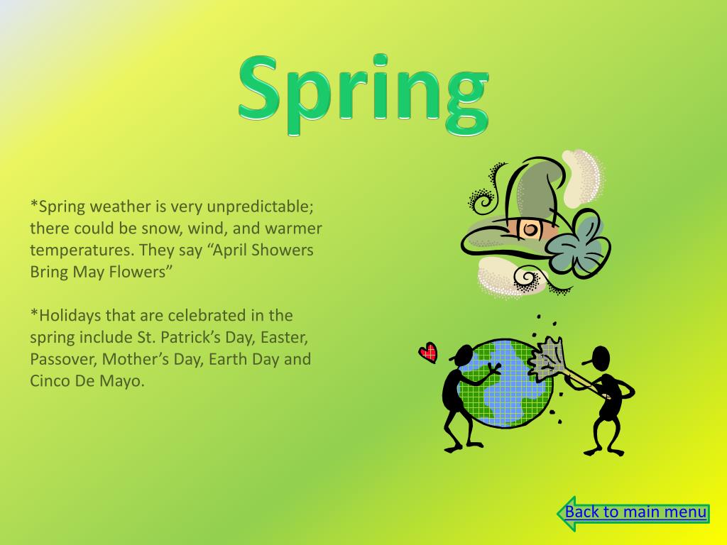 PPT The Seasons PowerPoint Presentation, free download ID2034280