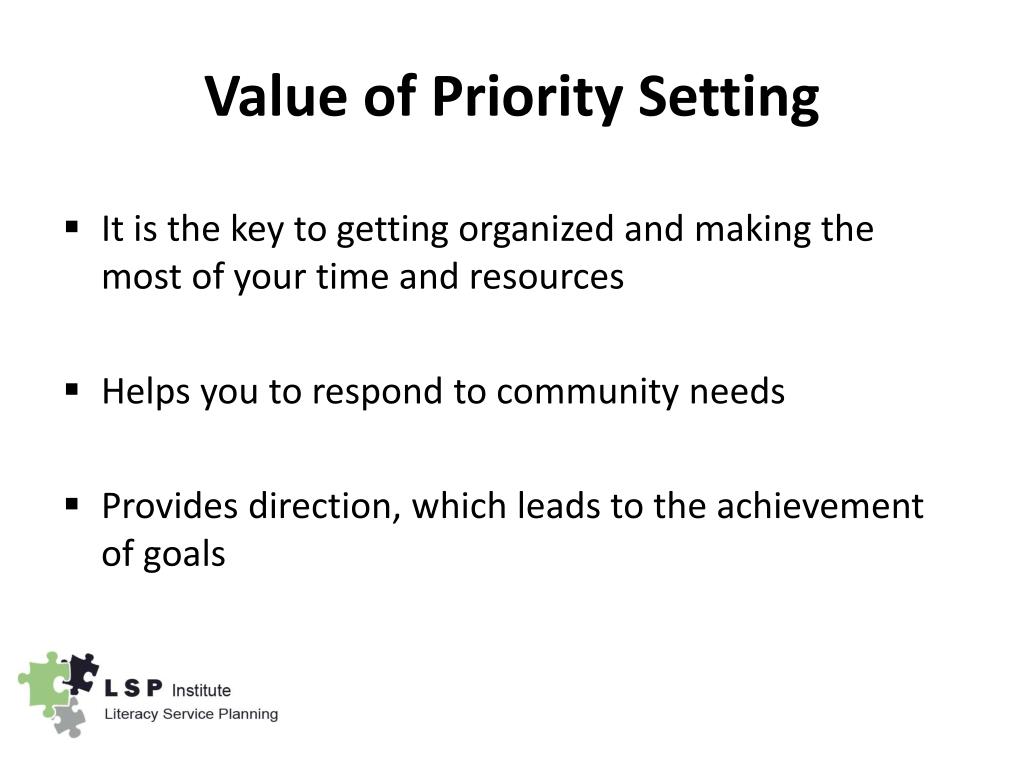 PPT Priority Setting PowerPoint Presentation, free download ID2034644