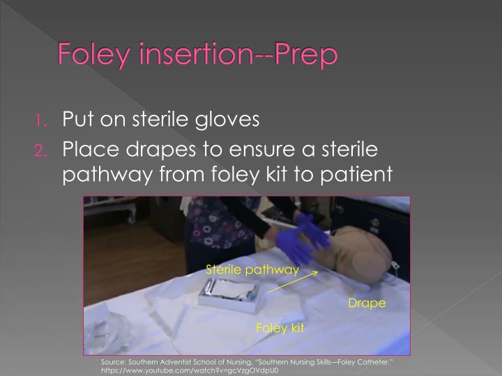 PPT Foley Catheter; Skin Prep for Vaginal Surgery PowerPoint
