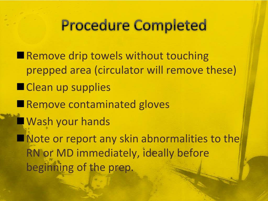 PPT SKIN PREP PowerPoint Presentation, free download ID2035559