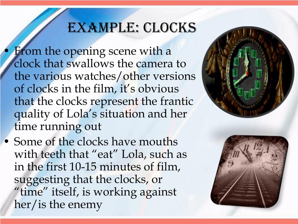 PPT Run Lola Run Symbolism PowerPoint Presentation, free download ID2038843