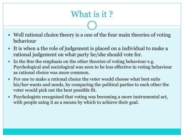 PPT Rational Choice Theory PowerPoint Presentation ID2039155