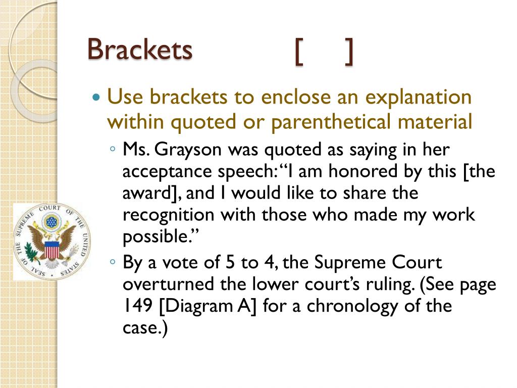 PPT Ellipsis Points, Parentheses, and Brackets PowerPoint