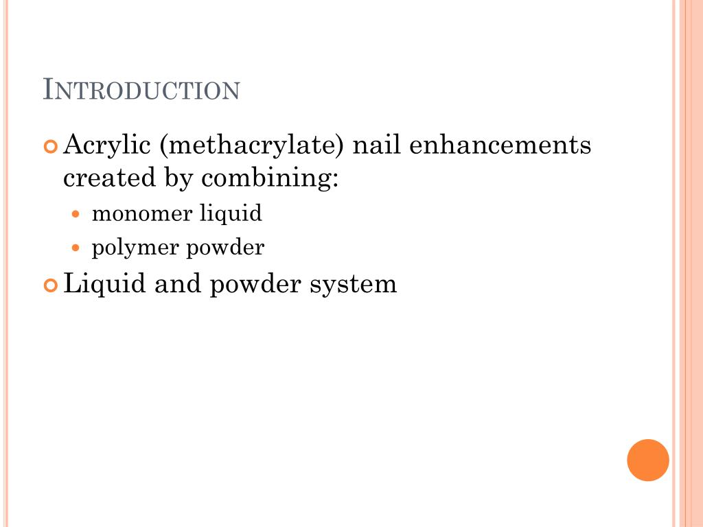 PPT Acrylic (Methacrylate) Nails PowerPoint Presentation, free
