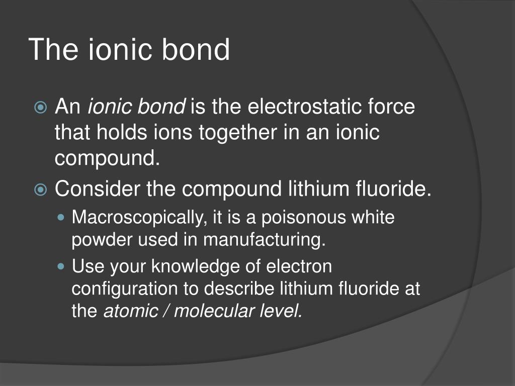 PPT ionic Bonding PowerPoint Presentation, free download ID2057272