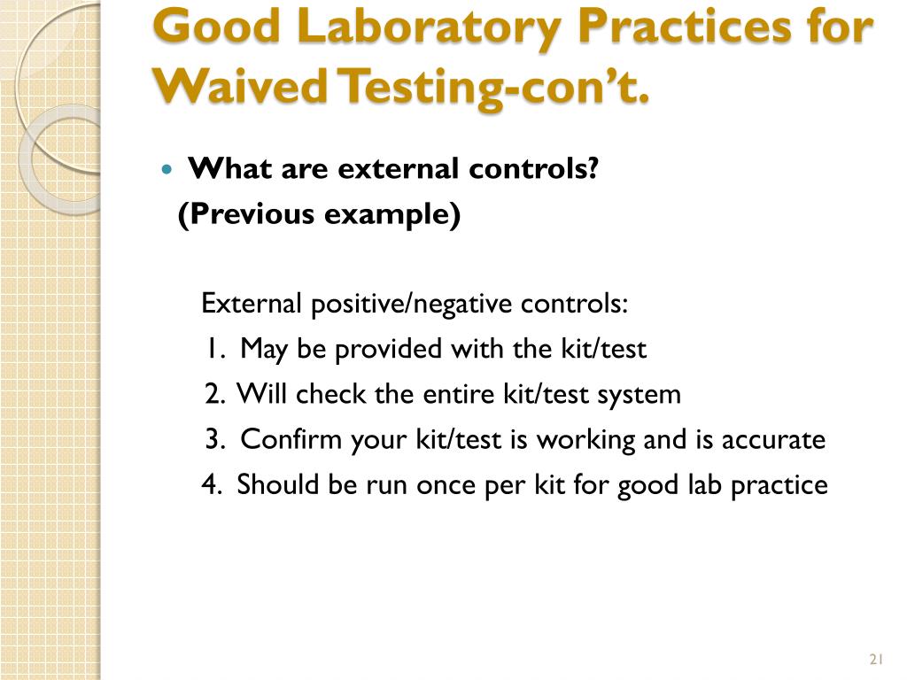 PPT CLIA Waived Testing for Physician Office Labs PowerPoint